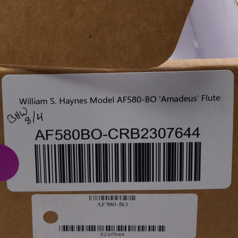 William S. Haynes Model AF580-BO 'Amadeus' Flute SN B2307644 OPEN BOX- for sale at BrassAndWinds.com