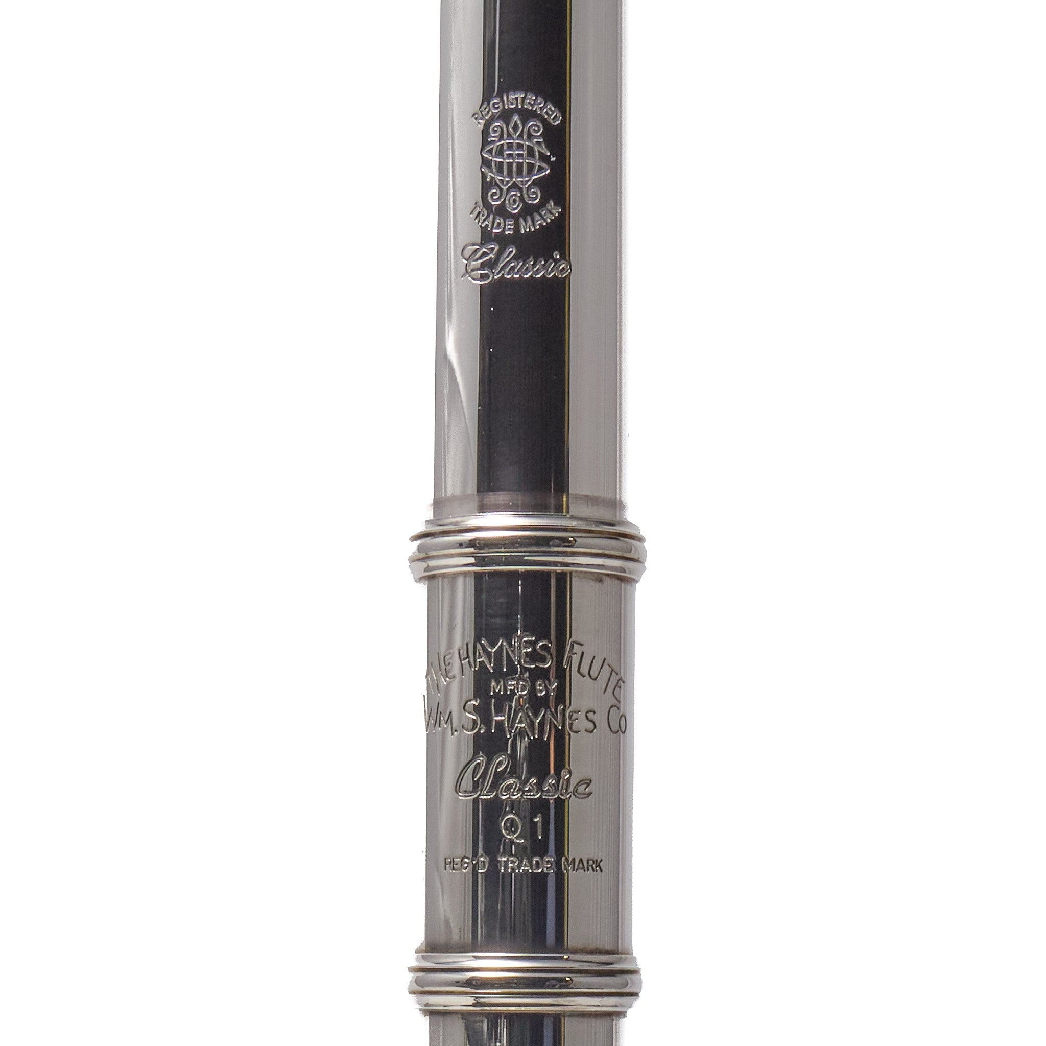 William S. Haynes Model Q1 Flute - B Foot, Open Holes, Offset G