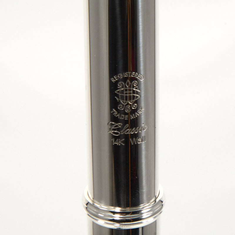 William S. Haynes Model Q2 Flute -Offset G/B Foot 14K Riser SN 100173 OPEN BOX- for sale at BrassAndWinds.com