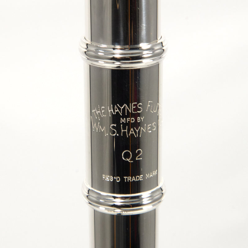William S. Haynes Model Q2 Flute -Offset G/B Foot 14K Riser SN 100173 OPEN BOX- for sale at BrassAndWinds.com
