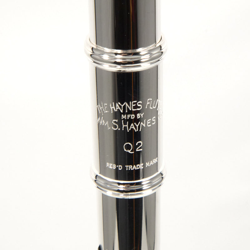 William S. Haynes Model Q2 Flute - Open Hole/ Offset G/ B Foot SN 100301 OPEN BOX- for sale at BrassAndWinds.com