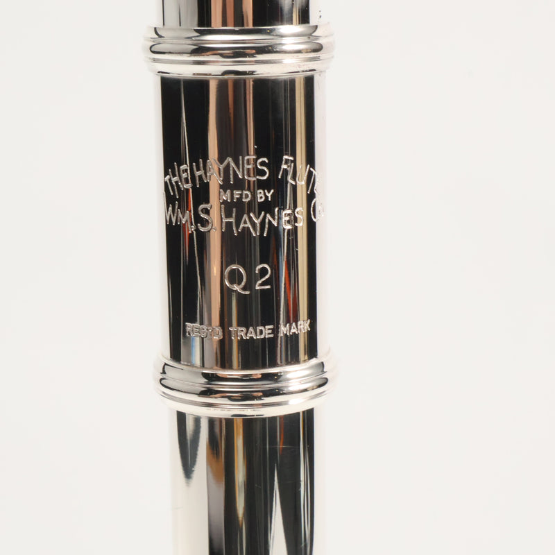 William S. Haynes Model Q2 Flute - Open Hole/ Offset G/B Foot SN 100196 OPEN BOX- for sale at BrassAndWinds.com