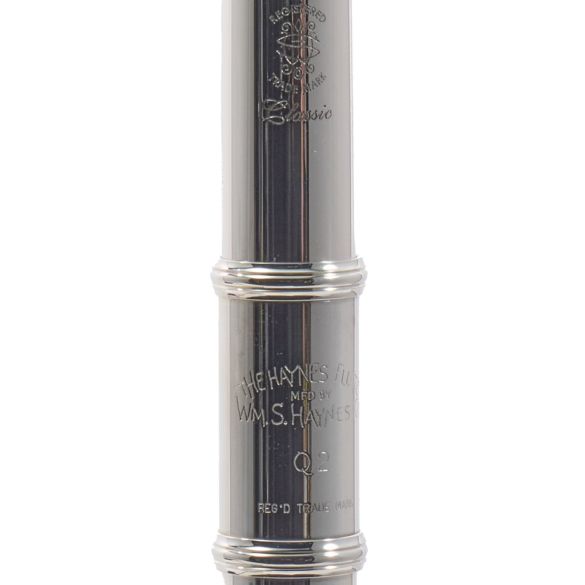 William S. Haynes Model Q2 Flute with Open Holes, B Foot, Offset G