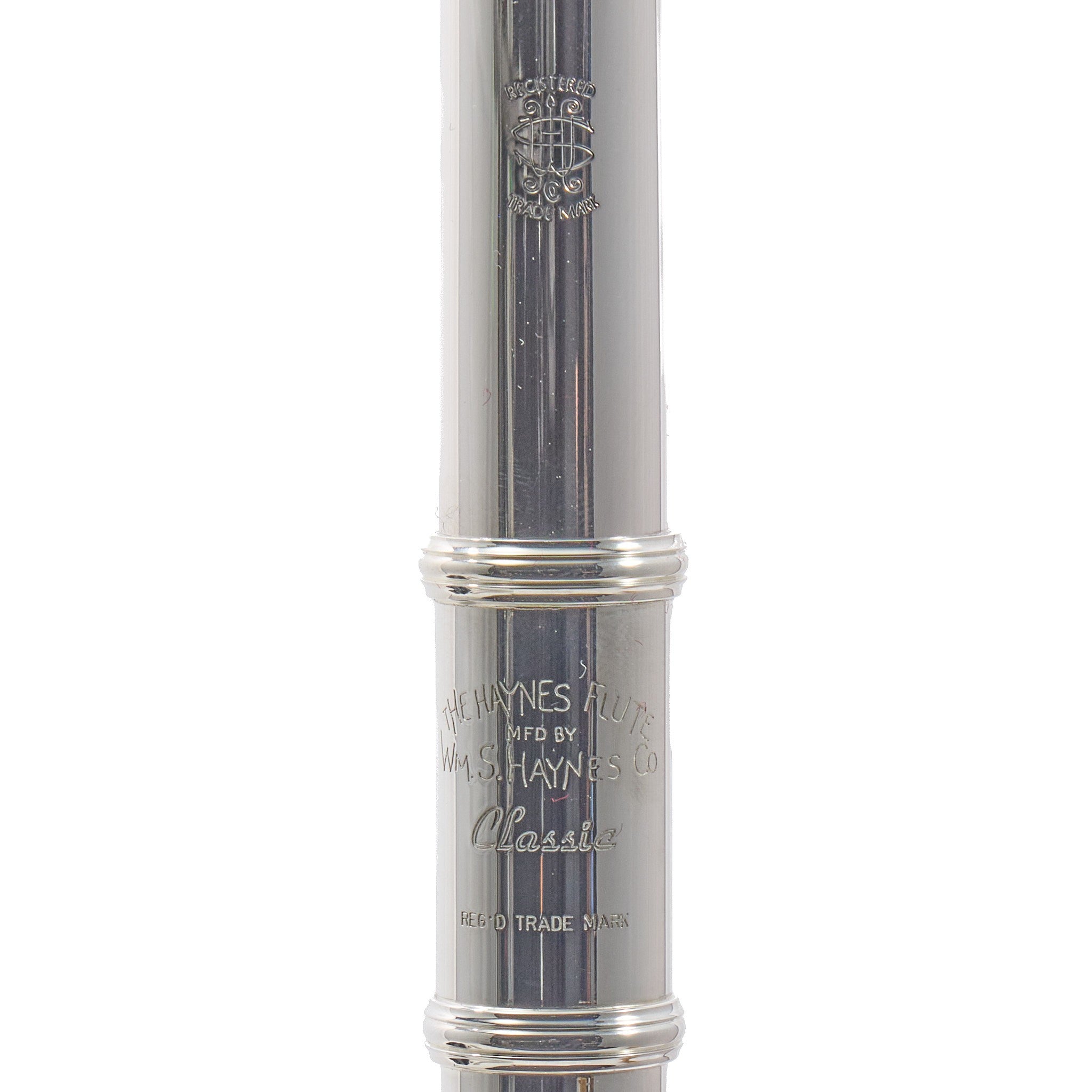 William S. Haynes Model Q4 Handmade Solid Silver Flute with N Cut Headjoint