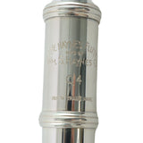 William S. Haynes Model Q4 OB AGRN Handmade Solid Silver Flute