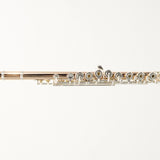 William S. Haynes Q-Fusion 9K Gold Flute with Offset G, B Foot SN 9827 OPEN BOX- for sale at BrassAndWinds.com
