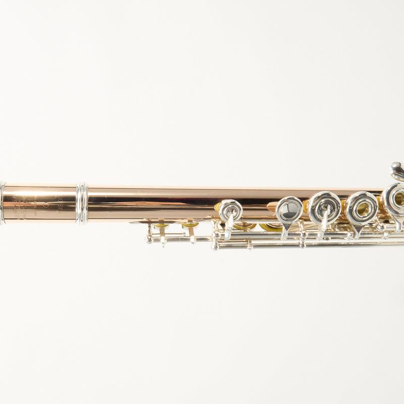 William S. Haynes Q-Fusion 9K Gold Flute with Offset G, B Foot SN 9827 OPEN BOX- for sale at BrassAndWinds.com