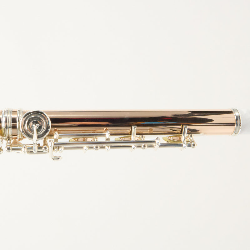 William S. Haynes Q-Fusion 9K Gold Flute with Offset G, B Foot SN 9827 OPEN BOX- for sale at BrassAndWinds.com