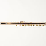 William S. Haynes Q-Fusion 9K Gold Flute with Offset G, B Foot SN 9827 OPEN BOX- for sale at BrassAndWinds.com