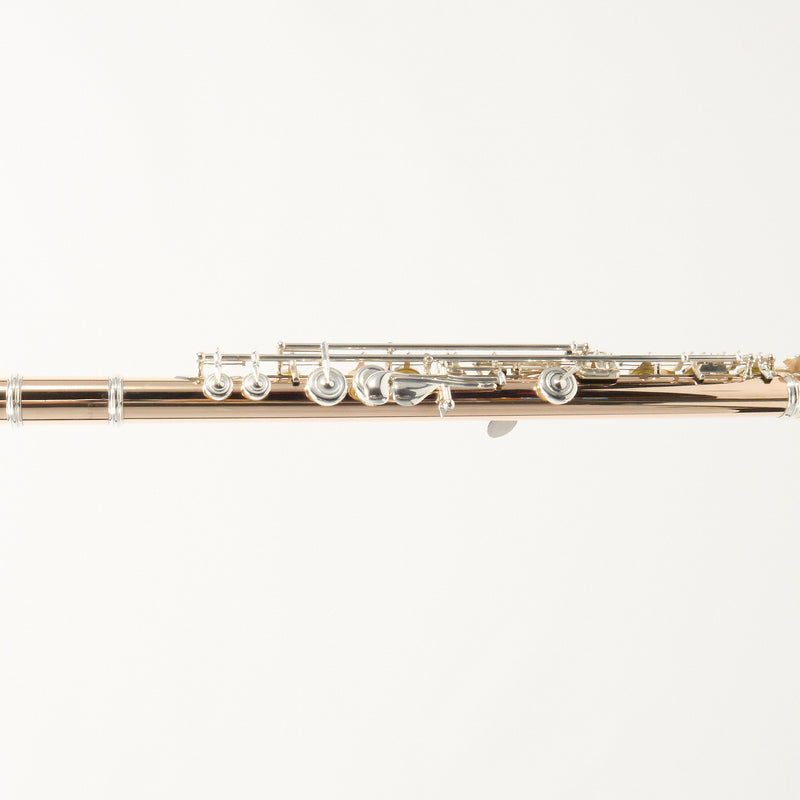 William S. Haynes Q-Fusion 9K Gold Flute with Offset G, B Foot SN 9827 OPEN BOX- for sale at BrassAndWinds.com