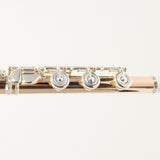 William S. Haynes Q-Fusion 9K Gold Flute with Offset G, B Foot SN 9827 OPEN BOX- for sale at BrassAndWinds.com