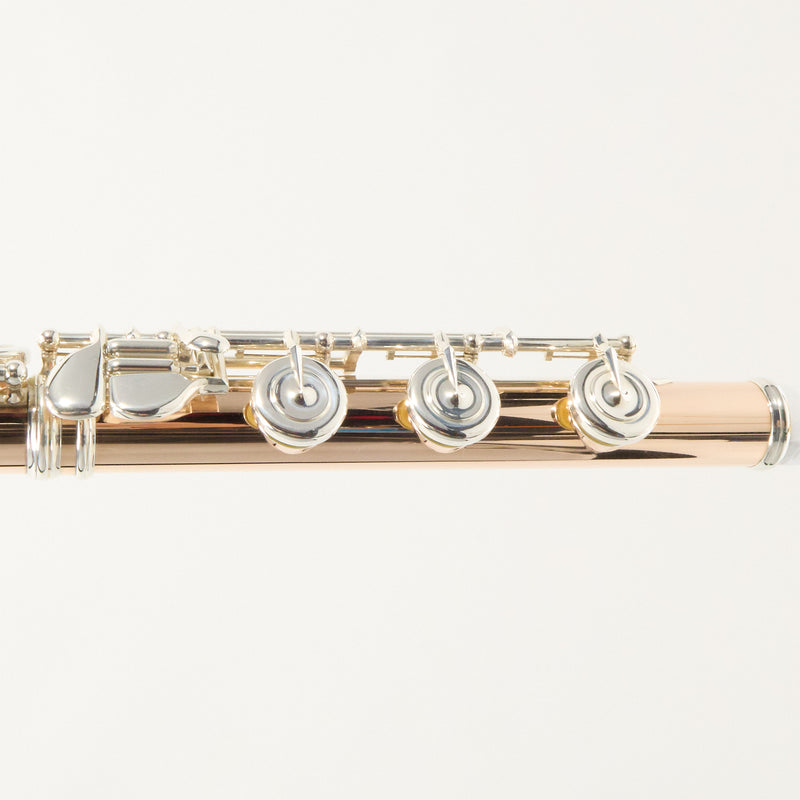 William S. Haynes Q-Fusion 9K Gold Flute with Offset G, B Foot SN 9827 OPEN BOX- for sale at BrassAndWinds.com