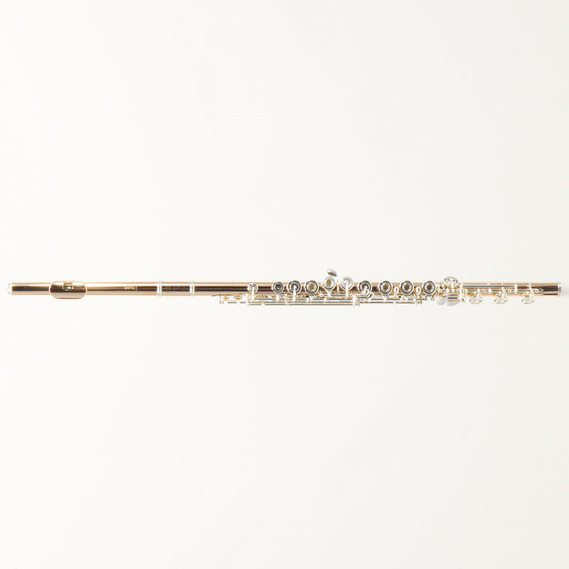 William S. Haynes Q-Fusion 9K Gold Flute with Offset G, B Foot SN 9827 OPEN BOX- for sale at BrassAndWinds.com