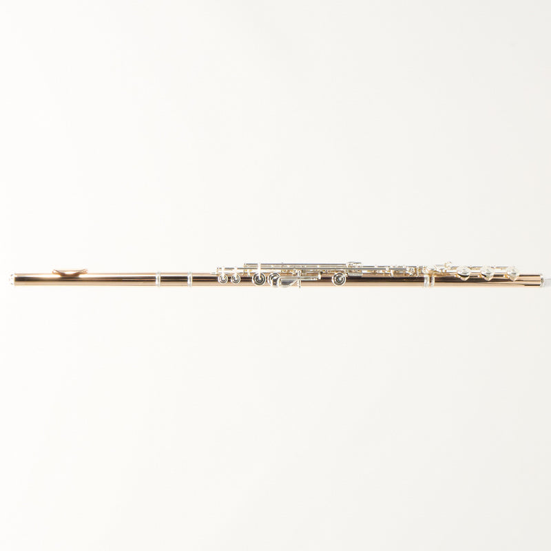 William S. Haynes Q-Fusion 9K Gold Flute with Offset G, B Foot SN 9827 OPEN BOX- for sale at BrassAndWinds.com