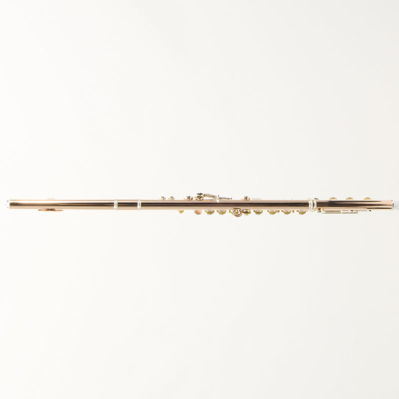 William S. Haynes Q-Fusion 9K Gold Flute with Offset G, B Foot SN 9827 OPEN BOX- for sale at BrassAndWinds.com