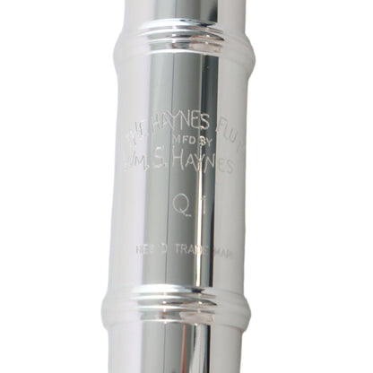 William S. Haynes Q1 OEC#B AGR Flute with Solid Silver Headjoint
