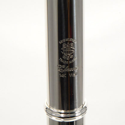 William S. Haynes Q2 OEB 14KR Intermediate Silver Flute with 14K Gold Riser