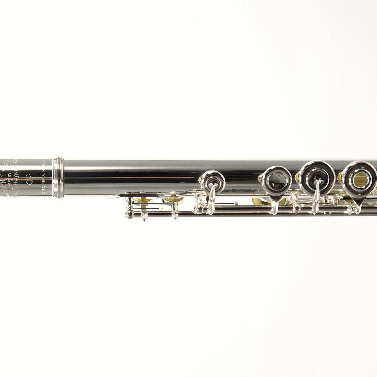William S. Haynes Q2 OEB 14KR Intermediate Silver Flute with 14K Gold Riser