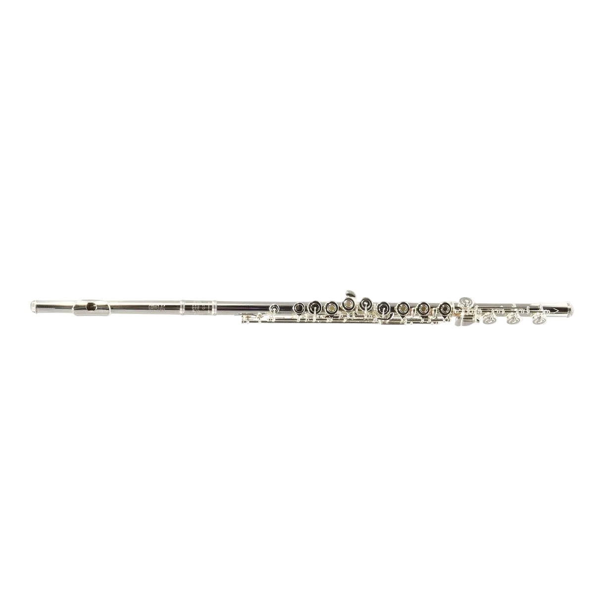 William S. Haynes Q2 OEB 14KR Intermediate Silver Flute with 14K Gold Riser