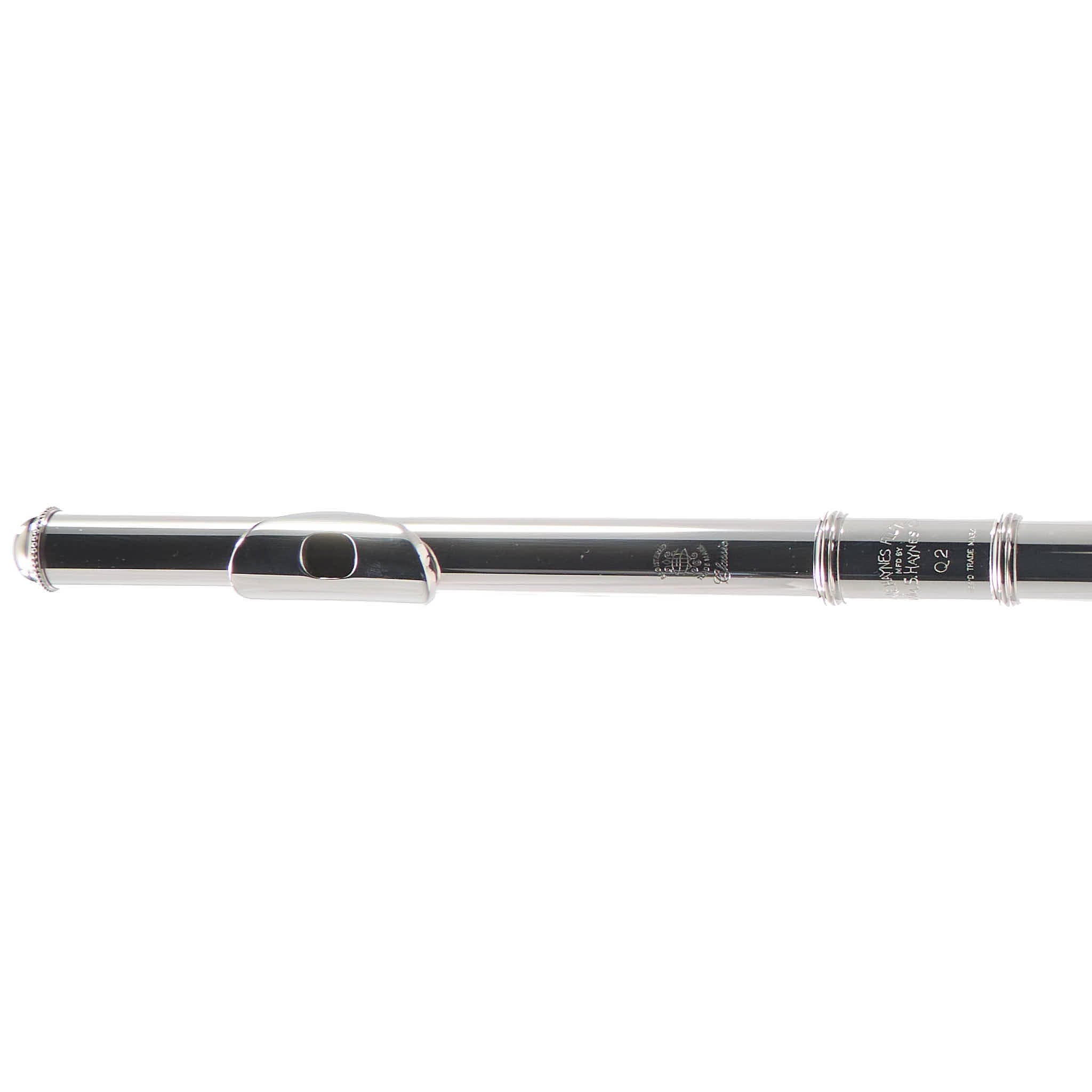 William S. Haynes Q2 Professional Solid Silver Flute with Classic Headjoint