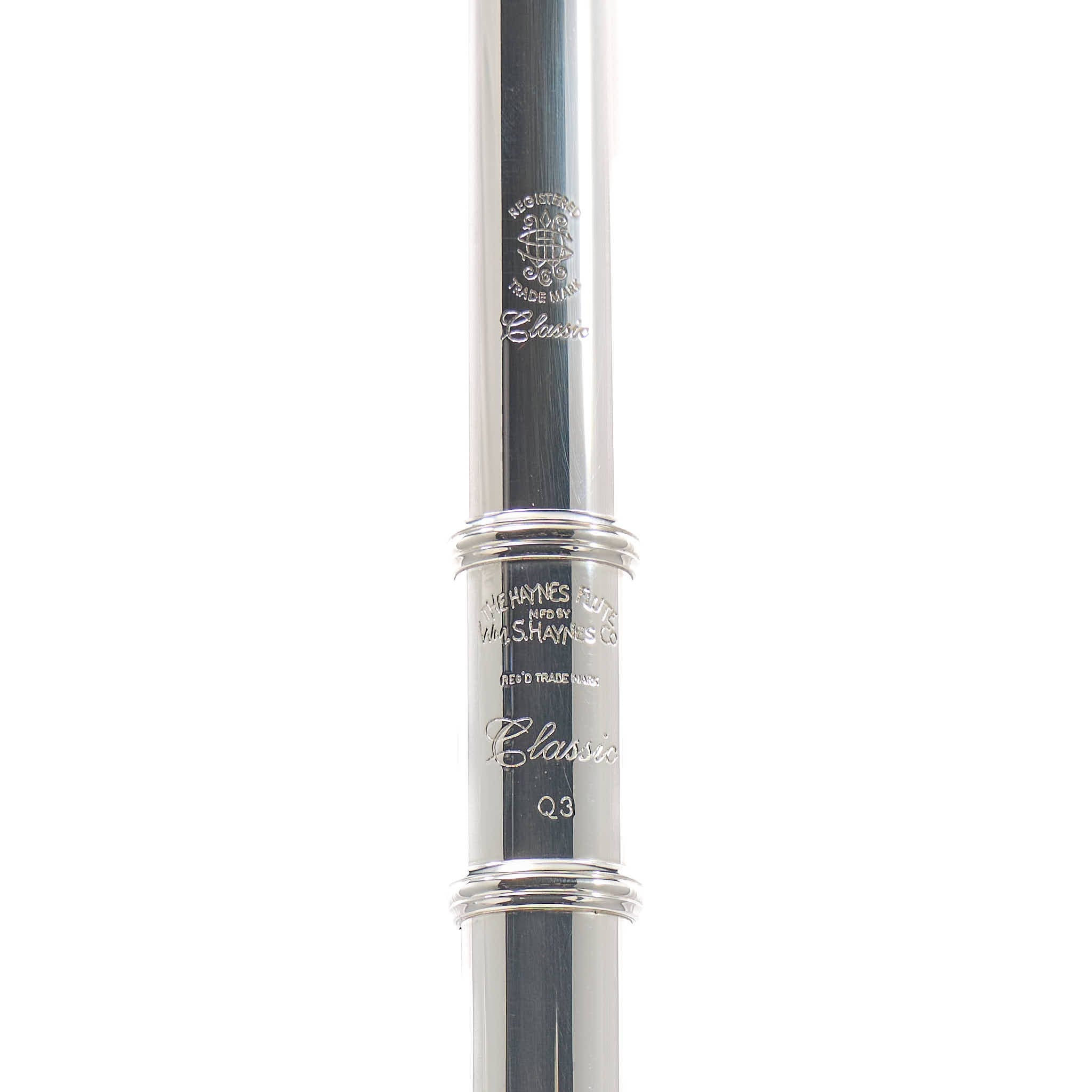 William S. Haynes Q3 Professional Solid Silver Flute