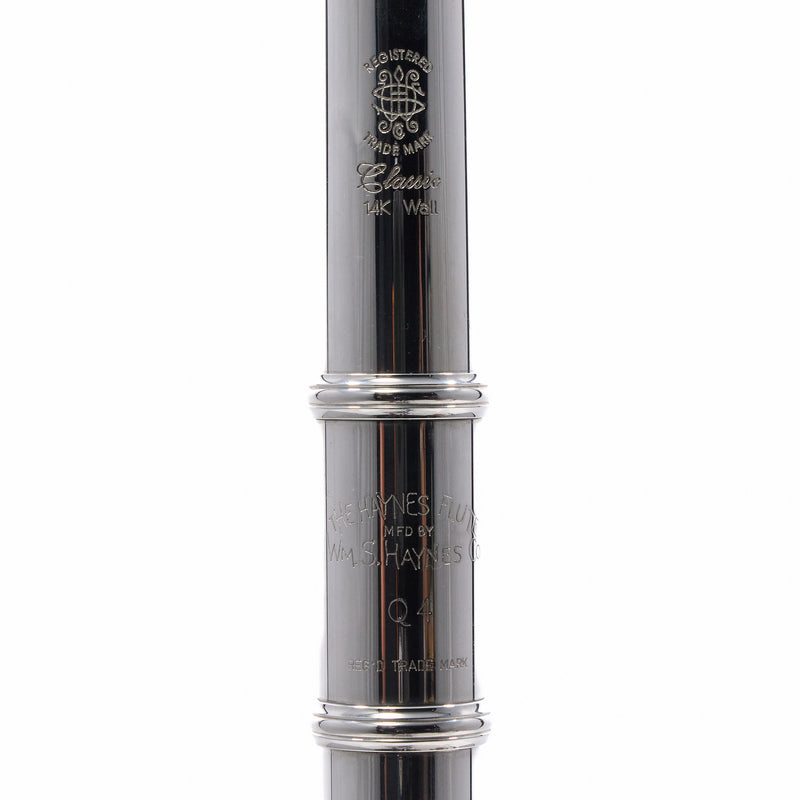 William S. Haynes Q4 Classic Handmade Solid Silver Flute SN 9079 SUPERB- for sale at BrassAndWinds.com