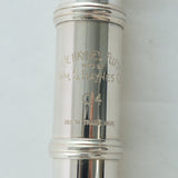 William S. Haynes Q4 Classic Handmade Solid Silver Flute with Custom N Headjoint BRAND NEW- for sale at BrassAndWinds.com