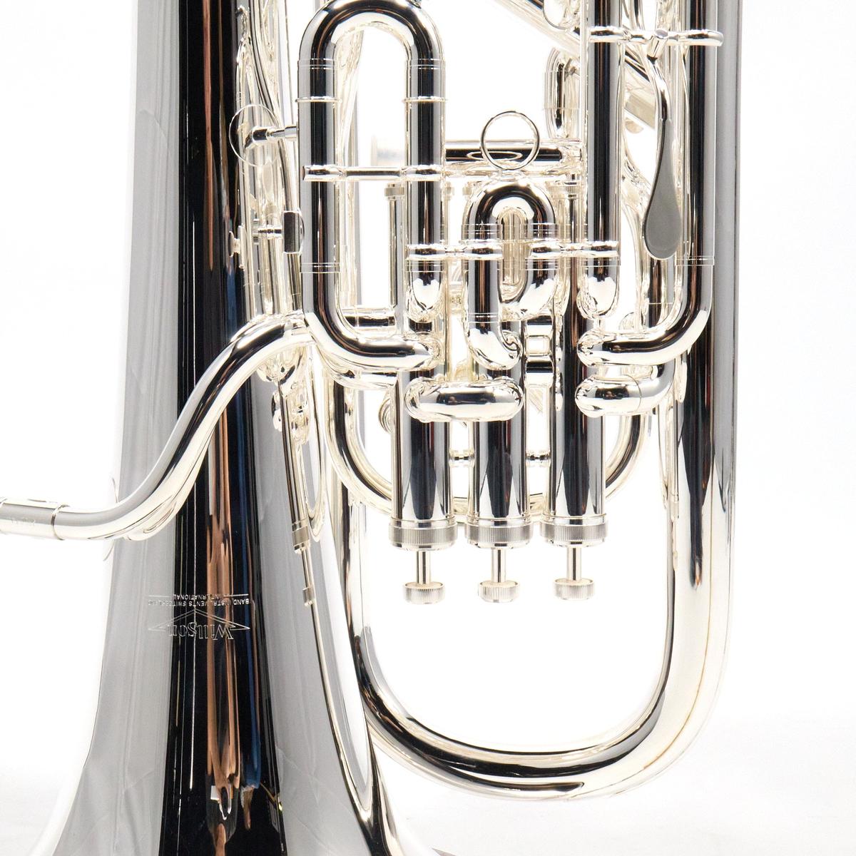 Willson 2950TA4/3T-S Compensating Euphonium with Trigger in Silver Plate