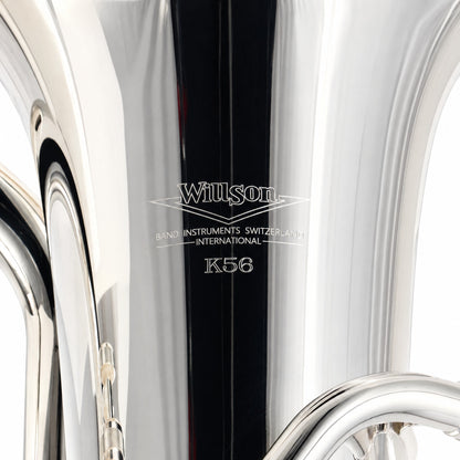 Willson K56S K-Series Bb 4-Valve Compensating Euphonium in Silver Plate