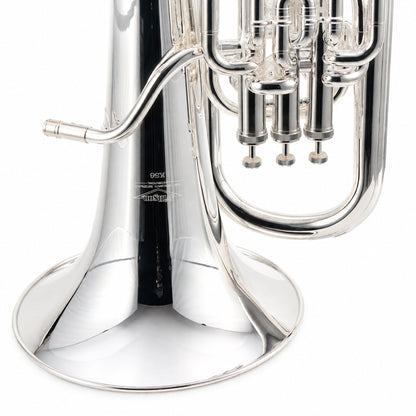 Willson K56S K-Series Bb 4-Valve Compensating Euphonium in Silver Plate