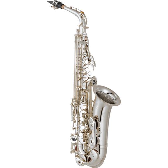 Yamaha Model YAS-480S Intermediate Alto Saxophone in Silver Plate BRAND NEW- for sale at BrassAndWinds.com