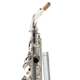 Yamaha Model YAS-480S Intermediate Alto Saxophone in Silver Plate MINT CONDITION- for sale at BrassAndWinds.com