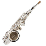 Yamaha Model YAS-480S Intermediate Alto Saxophone in Silver Plate MINT CONDITION- for sale at BrassAndWinds.com