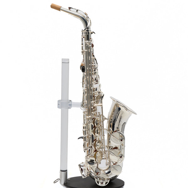 Yamaha Model YAS-480S Intermediate Alto Saxophone in Silver Plate MINT CONDITION- for sale at BrassAndWinds.com