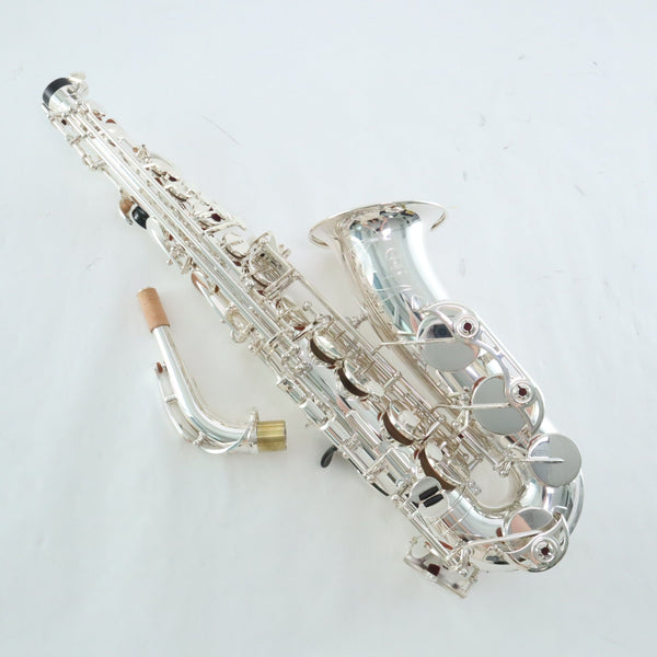 Yamaha Model YAS-480S Intermediate Alto Saxophone in Silver Plate MINT CONDITION- for sale at BrassAndWinds.com