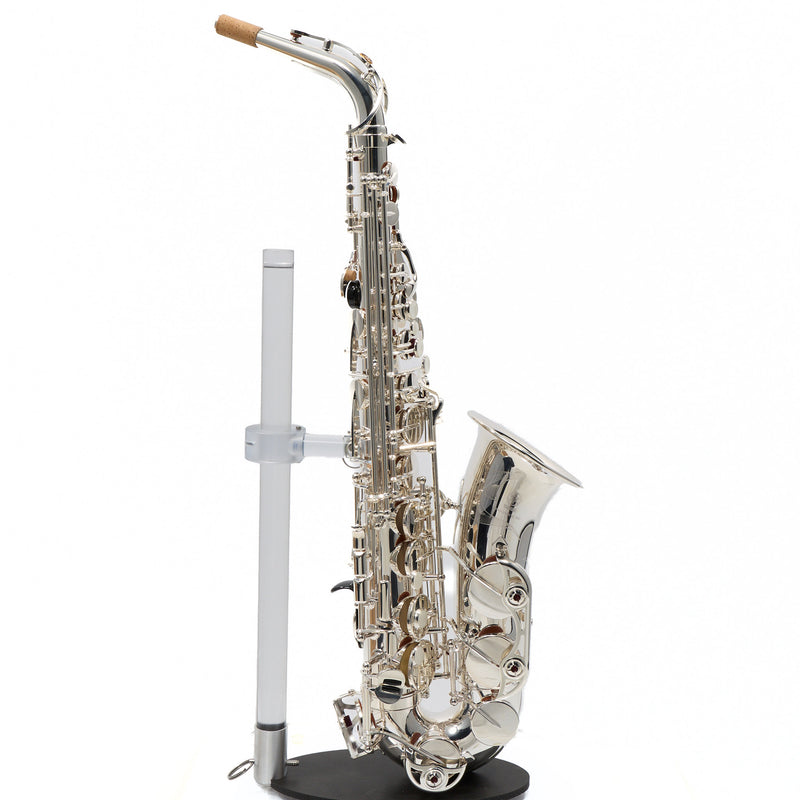Yamaha Model YAS-480S Intermediate Alto Saxophone in Silver Plate MINT CONDITION- for sale at BrassAndWinds.com