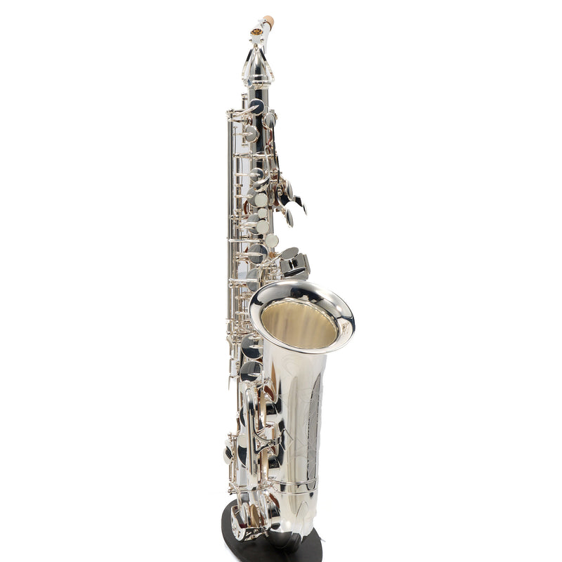 Yamaha Model YAS-480S Intermediate Alto Saxophone in Silver Plate MINT CONDITION- for sale at BrassAndWinds.com