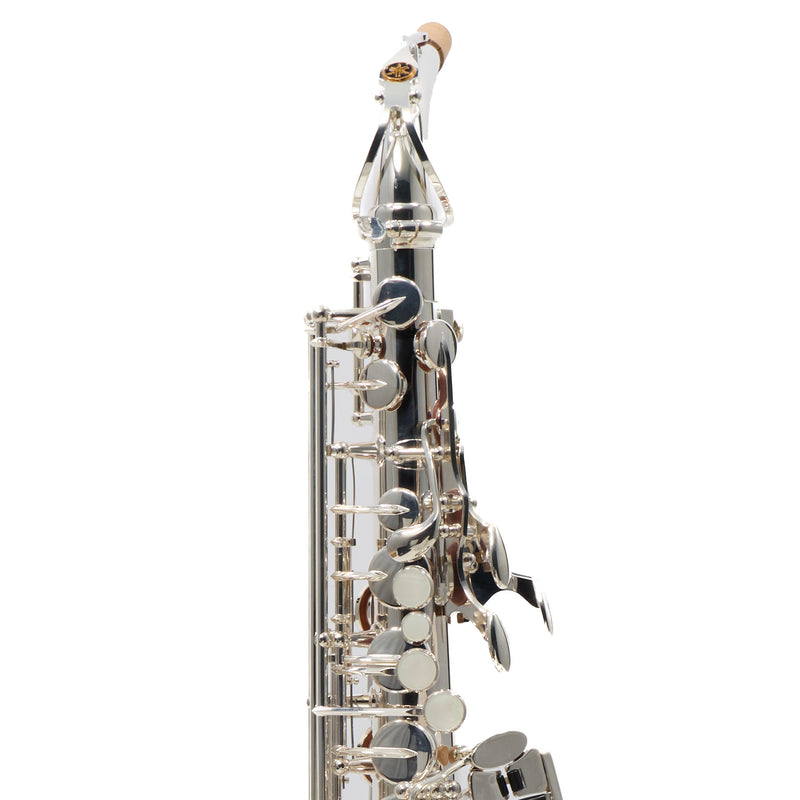 Yamaha Model YAS-480S Intermediate Alto Saxophone in Silver Plate MINT CONDITION- for sale at BrassAndWinds.com