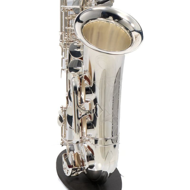Yamaha Model YAS-480S Intermediate Alto Saxophone in Silver Plate MINT CONDITION- for sale at BrassAndWinds.com