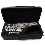 Yamaha Model YAS-480S Intermediate Alto Saxophone in Silver Plate MINT CONDITION- for sale at BrassAndWinds.com