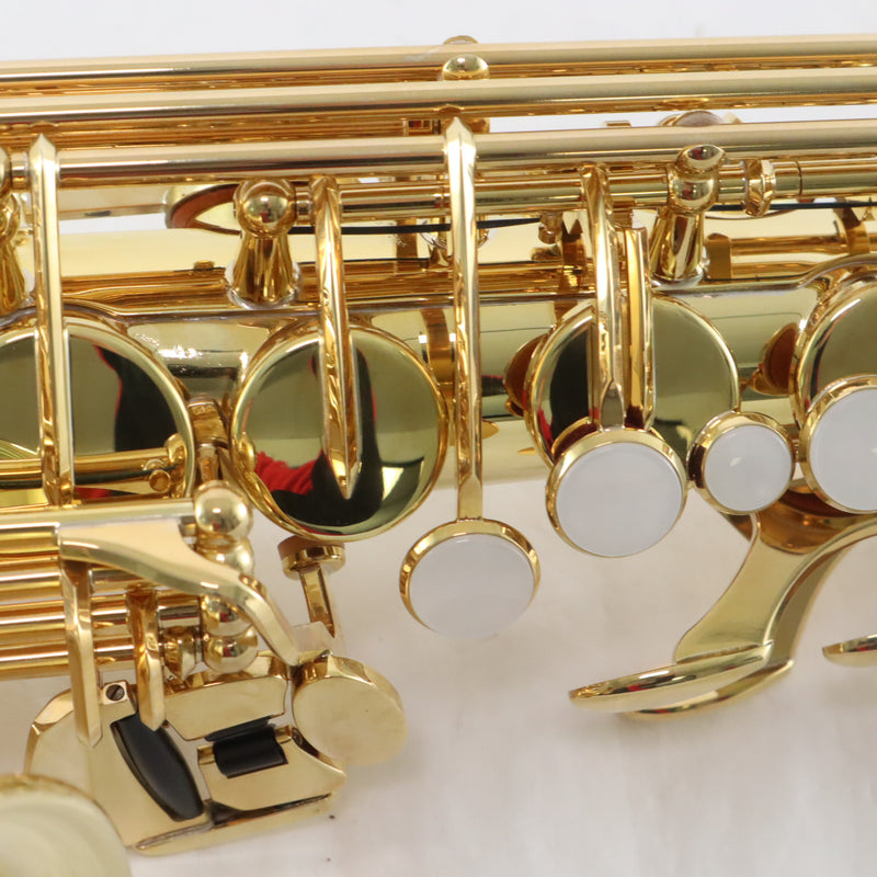 Yamaha Model YAS-62IIIU Professional Alto Saxophone in Factory Unlacquered Finish MINT CONDITION- for sale at BrassAndWinds.com