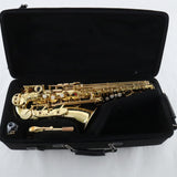 Yamaha Model YAS-62IIIU Professional Alto Saxophone in Factory Unlacquered Finish MINT CONDITION- for sale at BrassAndWinds.com