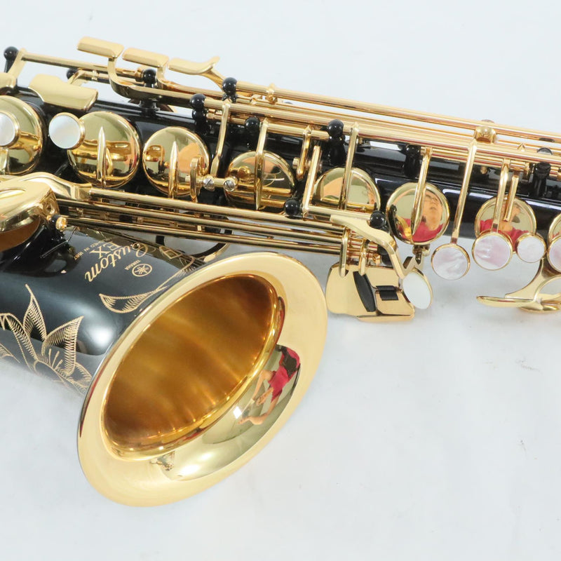 Yamaha Model YAS-875EXIIB Professional Alto Saxophone in Black Lacquer MINT CONDITION- for sale at BrassAndWinds.com