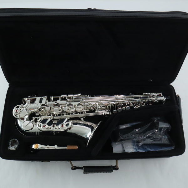 Yamaha Model YAS-875EXIIS 'Custom EX' Alto Saxophone Silver Plate MINT CONDITION- for sale at BrassAndWinds.com