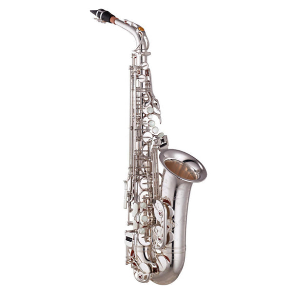 Yamaha Model YAS-875EXIIS 'Custom EX' Alto Saxophone in Silver Plate BRAND NEW- for sale at BrassAndWinds.com