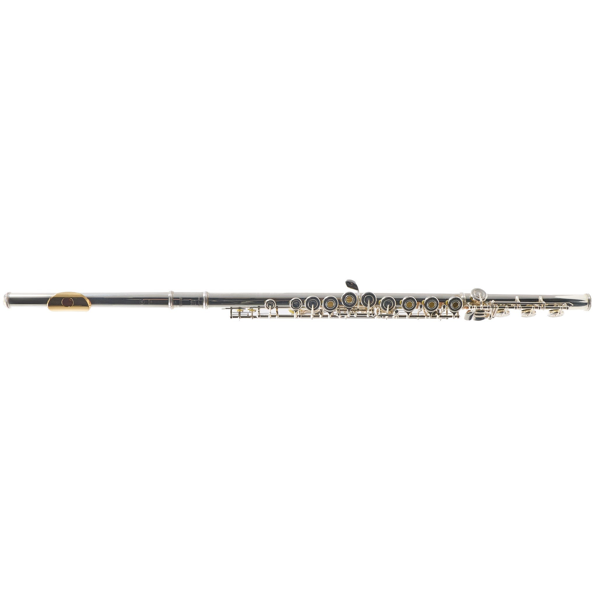 Yamaha Model YFL-462HYLPGP Intermediate Flute - Silver Headjoint, Gold Lip Plate