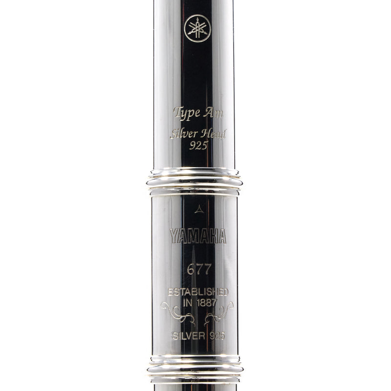 Yamaha Model YFL-677HCT Solid Silver Professional Flute SN 075336 EXCELLENT- for sale at BrassAndWinds.com