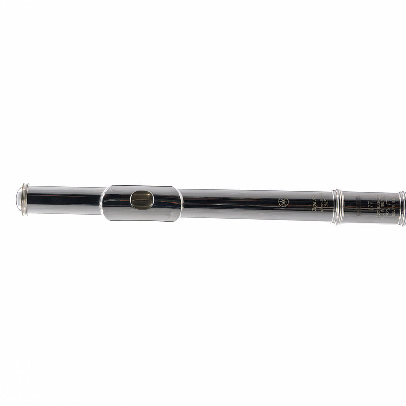 Yamaha Model YFL-677HCT Solid Silver Professional Flute SN 075336 EXCELLENT- for sale at BrassAndWinds.com
