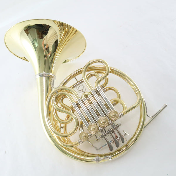 Yamaha Model YHR-871DU Unlacquered Custom French Horn with Screw Bell MINT CONDITION- for sale at BrassAndWinds.com