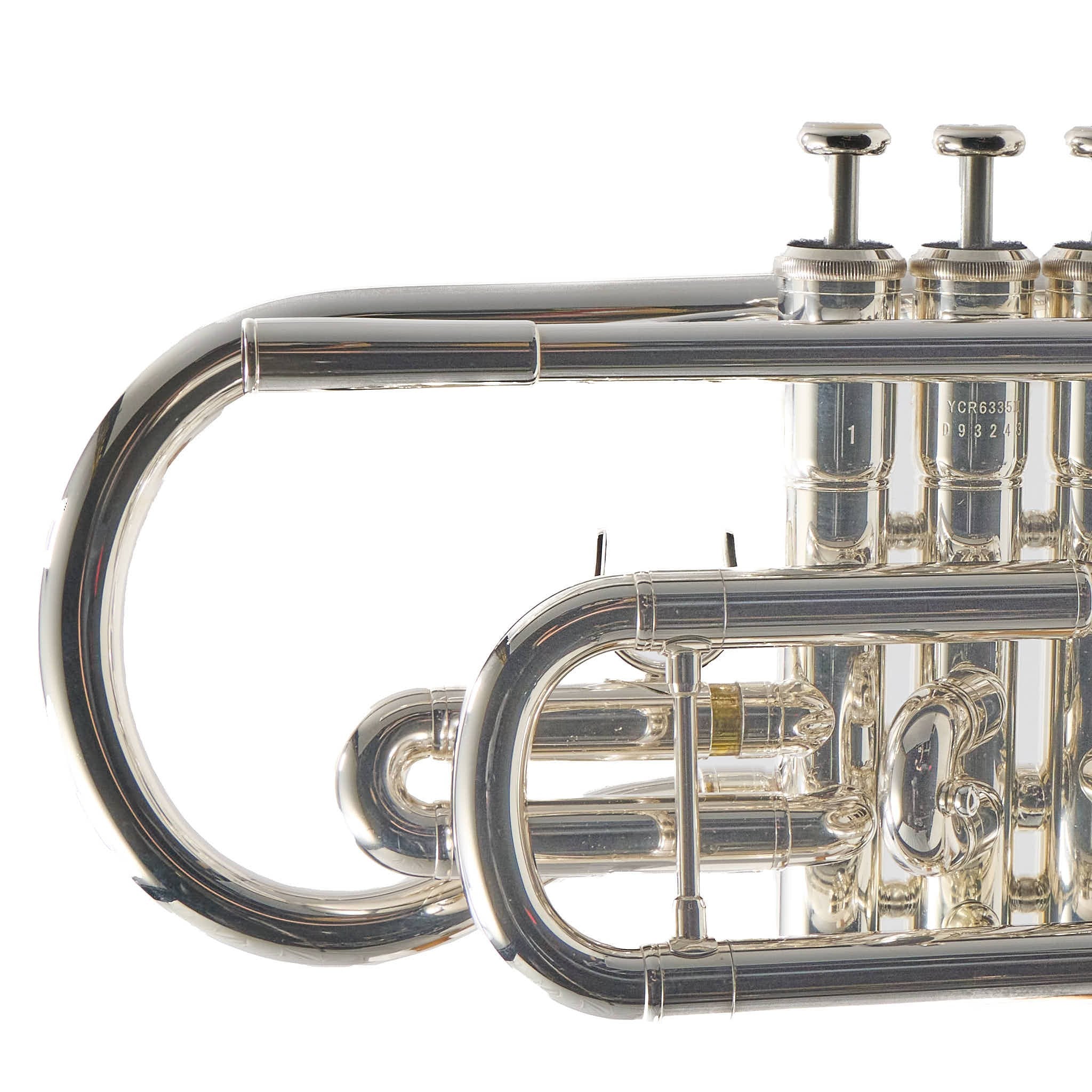 Yamaha YCR-6335IIS Professional Shepard's Crook Cornet in Silver Plate
